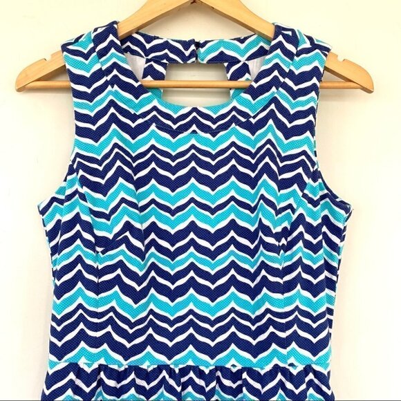 Vineyard Vines sleeveless mini dress with  crew neck, stretch cotton, lined - Picture 1 of 12